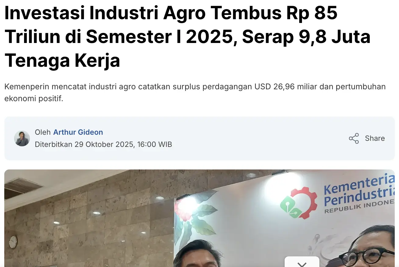 Tren Generasi Muda dan Investor Garap Agribisnis
